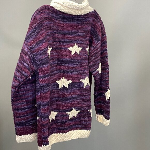 Vintage Cowichan Hand-Knit Wool Sweater, Men's L - Picture 3 of 3